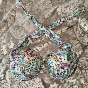 VENUS Marilyn Push-up Underwire Halter Bikini Top Fits 32DD/34D/36C